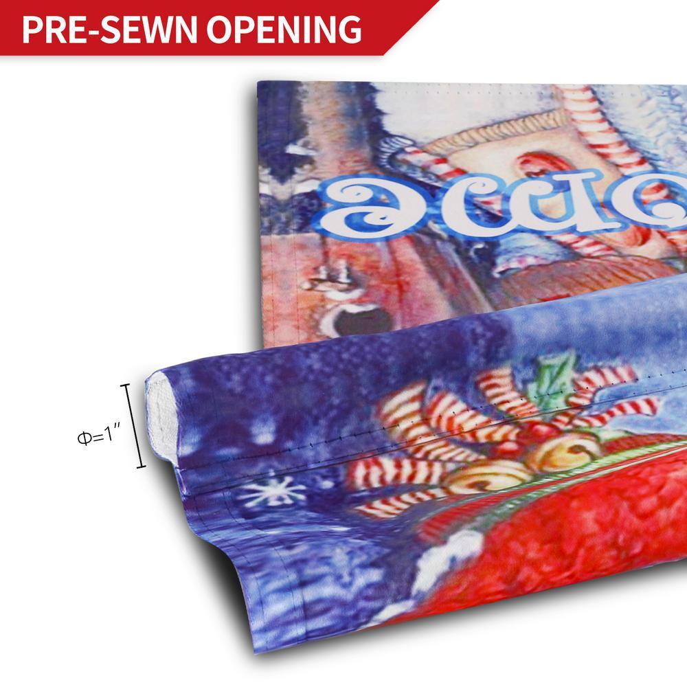 Seasonal Multicolor Polyester Double-Sided Garden Flag Set
