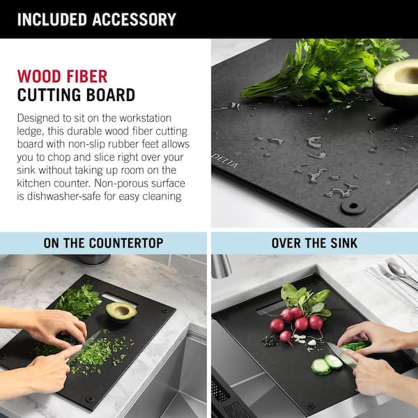 Cutting Board for Kitchen Dishwasher Safe, Wood Fiber Cutting