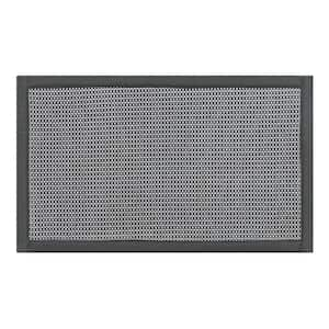 Luxury Weave Gray 18 in. x 30 in. Indoor Kitchen Mat