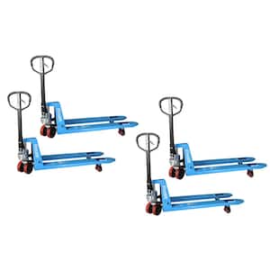 Professional Grade M25 Manual Pallet Jack 5,500 lbs. 27 in. x 48 in. German Seal System (4-pack)