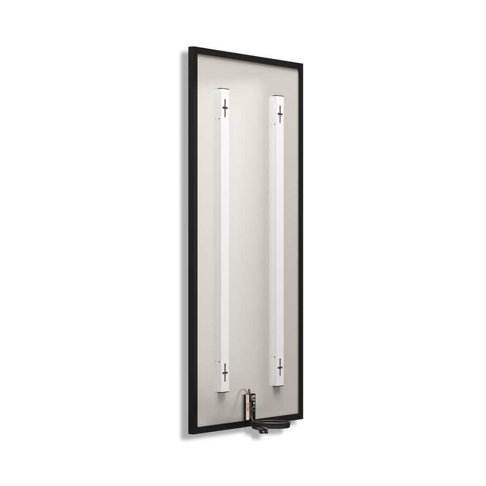 Slim Black Infrared Electric Panel Heater, 800 Watt