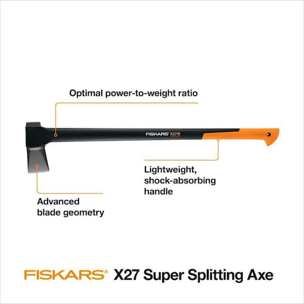 X27 6.3 lb. Super Splitting Axe with 36 in. Shock-absorbing Handle