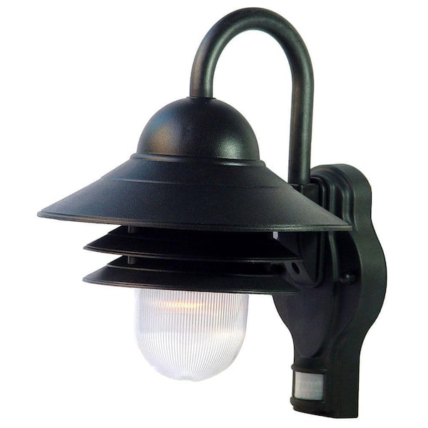 Acclaim Lighting Mariner Collection Wall-Mount 1-Light Outdoor Matte Black Wall Lantern Sconce