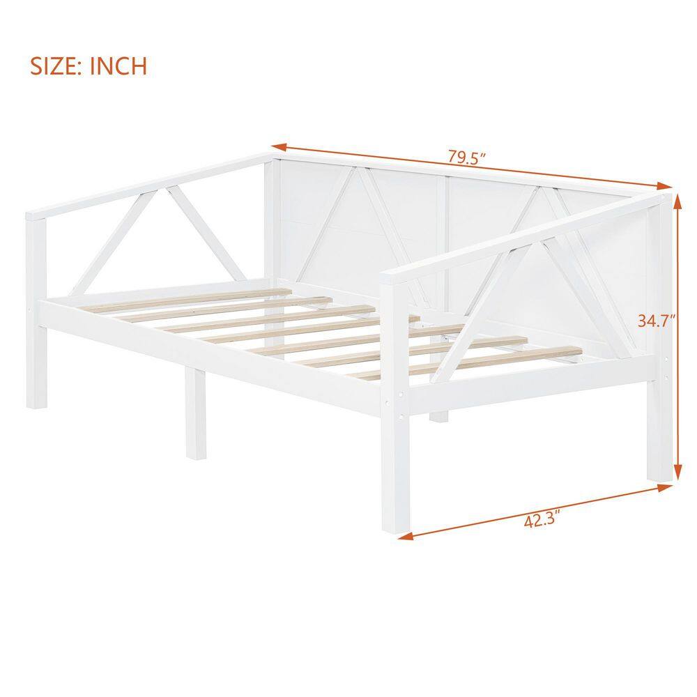 Espresso Brown Wood Frame Full Size Daybed with Wood Slat Support - thumbnail 2