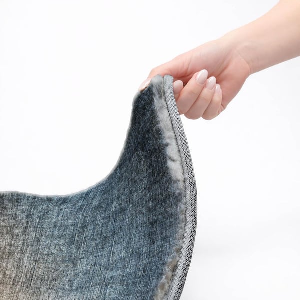 Dream Shag Premium Machine Washable Abstract ADS569 Navy 3 ft. x 4 ft. Area Rug