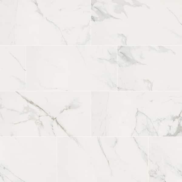 Home Decorators Collection Carrara 12 in. x 24 in. Polished Porcelain Floor and Wall Tile (224 sq. ft. /Pallet)