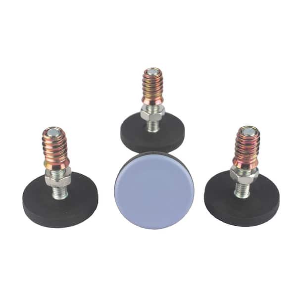 Angel Sar Furniture Leveler with Threaded Shank Adjust Pads, 50 mm Large Base 3/8-16 (4-Pack)