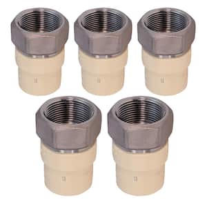 2 in. FIP x 2 in. Lead Free Stainless Steel CPVC Adapter Pipe Fitting (5-Pack)