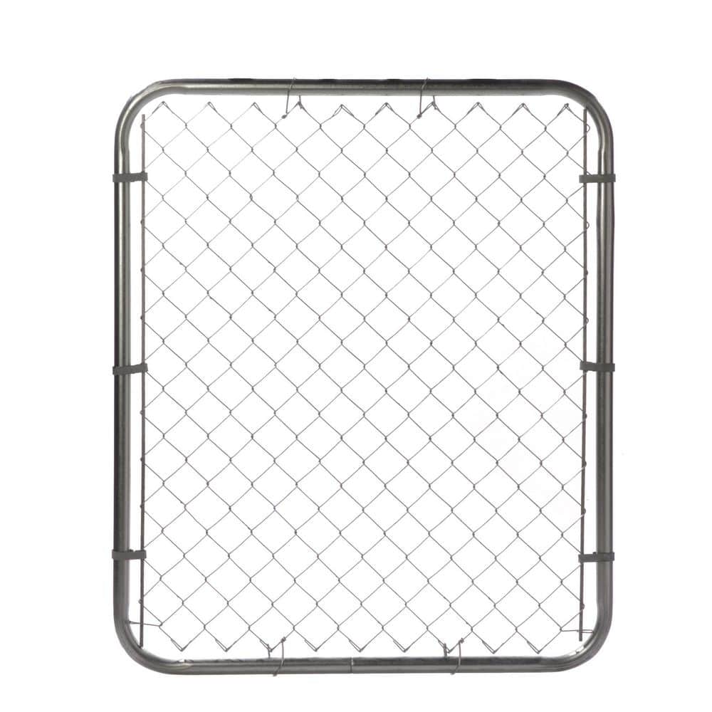 Everbilt 31/2 ft. W x 6 ft. H Galvanized Steel Chain Link Fence Gate