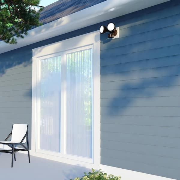 VAXCEL Bronze Motion Sensor Dusk to Dawn Outdoor Security Flood