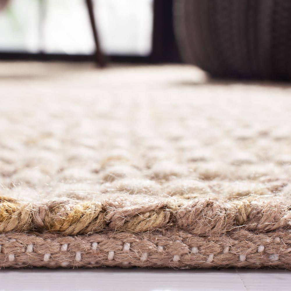 Hand-Knotted Bohemian Beige & Multi Wool-Cotton 8'x10' Rug