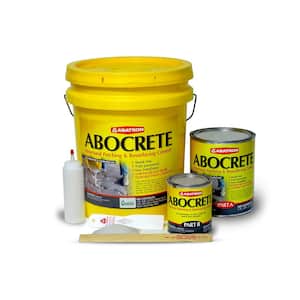 ABOCRETE - Light Gray, Large Kit With Sand Self-Leveling Epoxy Concrete Patching/Resurfacing Compound