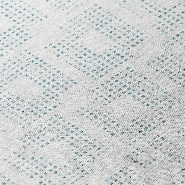 Addison Rugs Eleanor Grey 9 ft. x 12 ft. Geometric Indoor/Outdoor Washable  Area Rug AER31SI9X12 - The Home Depot