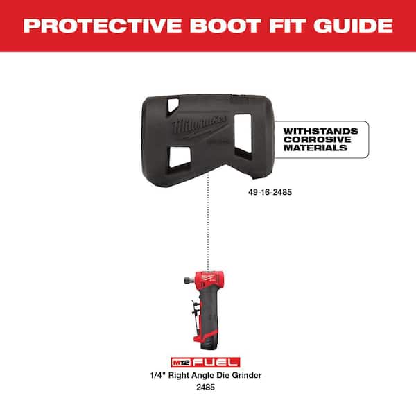 Milwaukee - M12 FUEL 12V Lithium-Ion Brushless Cordless 1/4 in. Right Angle Die Grinder with M12 2.0 Ah Battery