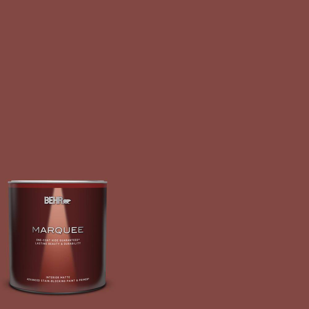 1 qt. #S140-7 Deco Red Matte Interior Paint & Primer