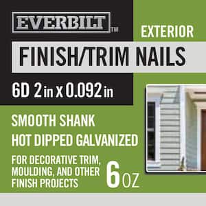 6D 2 in. Finish/Trim Nails Hot Dipped Galvanized 6 oz (Approximately 83 Pieces)