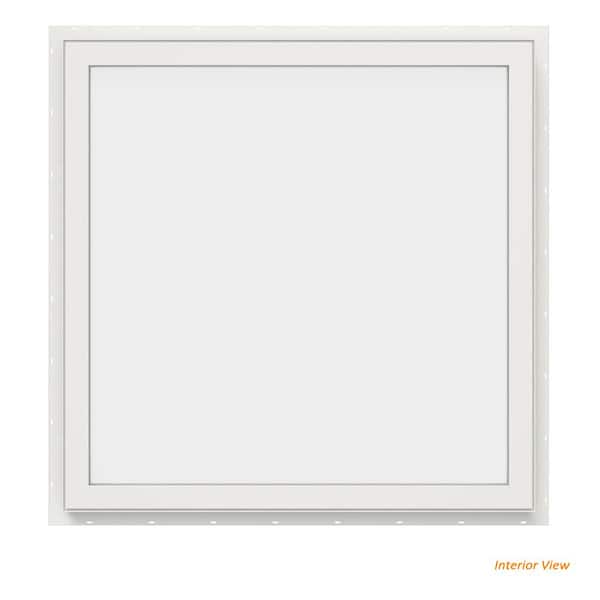 29.5 in. x 29.5 in. V-4500 Series White Vinyl Picture Window w/ Low-E 366 Glass
