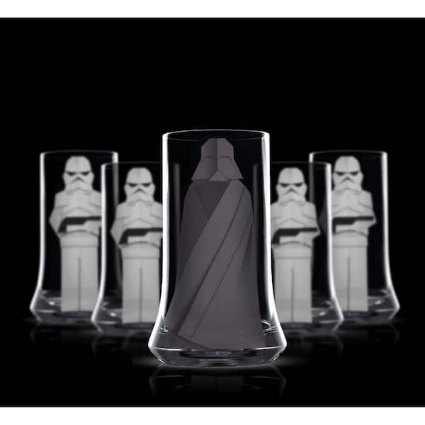 JoyJolt Star Wars Deco Tall Drinking Glass - 13.5 oz - Set of 4