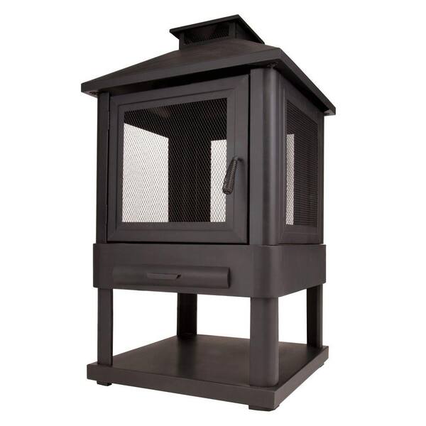 Real Flame Trestle 23 in. Wood Burning Outdoor Fireplace-DISCONTINUED