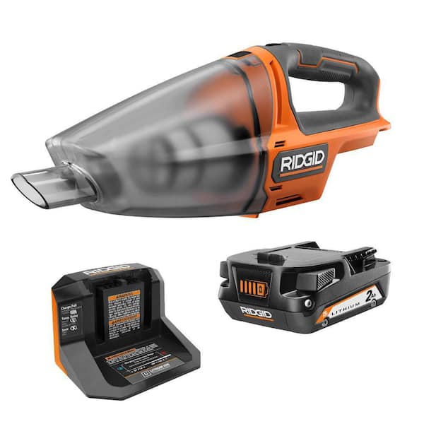 18V Cordless Hand Vacuum Kit with 2.0 Ah Battery and Charger