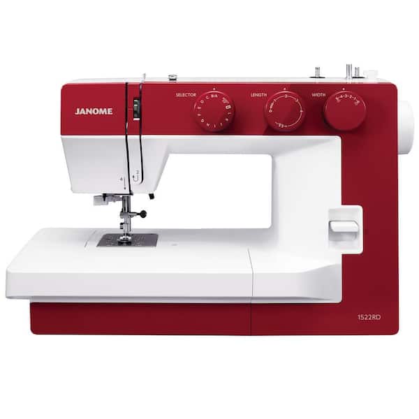 JANOME 1522 RD型ミシン Janome 1522-RD 22 Stitch Sewing Machine with Wide Sewing Bed