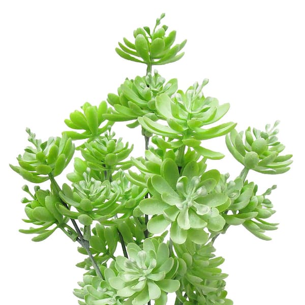 2 Frosted Green 15 in Artificial Sagebrush Leaves Faux Greenery Stems