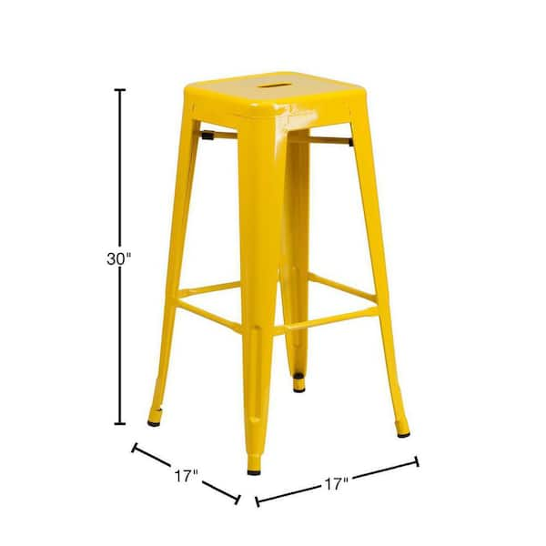 yellow bar stools home depot