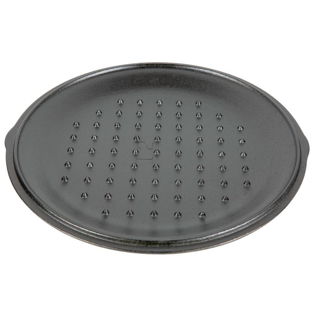 Black Cast Iron 8-Quart Camp Dutch Oven with Bail Handle
