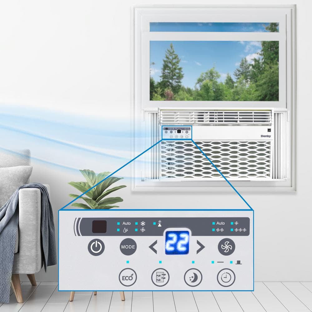 Danby 6000 BTU White Window Air Conditioner with Remote