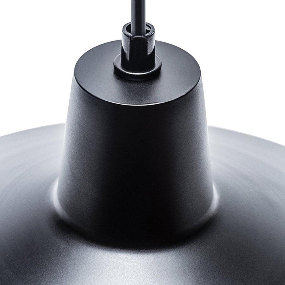 Barnyard Industrial Matte Black Globe Pendant with Energy Star LED