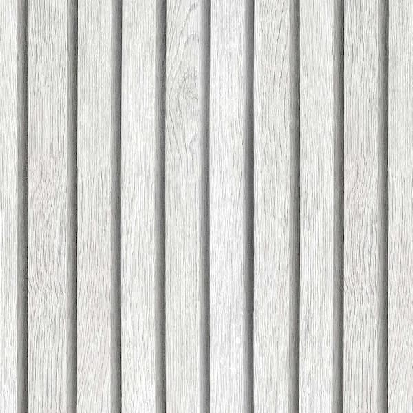 Jeedeson Thickened Wood Grain PVC Peel and Stick Wallpaper Roll (Set of 2) in White