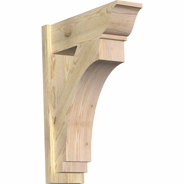 Ekena Millwork 8 in. x 32 in. x 24 in. Imperial Traditional Rough Sawn Douglas Fir Outlooker