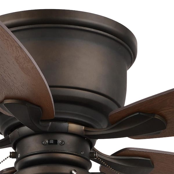 Hampton Bay Stoneridge 52 in. LED Indoor/Outdoor Bronze Hugger