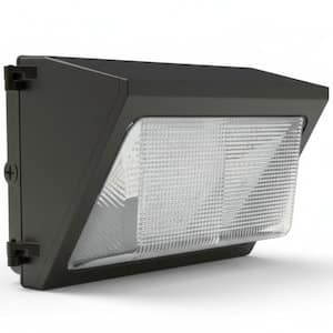1050-Watt Equivalent Integrated LED Dimmable Outdoor Wall Pack Light, Selectable CCT 27K-40K-50K, Bronze
