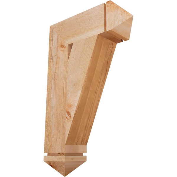 Ekena Millwork 6 in. x 32 in. x 20 in. Western Red Cedar Traditional Arts and Crafts Rough Sawn