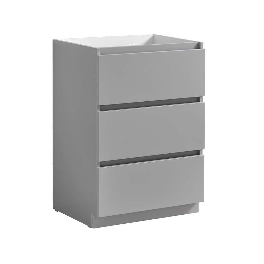 Fresca Lazzaro 24 in. Modern Bath Vanity Cabinet Only in Gray FCB9324GR ...