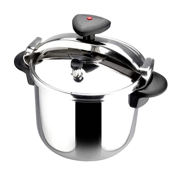 MAGEFESA Star Quick Easy To Use Pressure Cooker, 18/10 Stainless Steel,  Suitable for induction. Thermodiffusion bottom, 3 Security Systems (8 QUART)