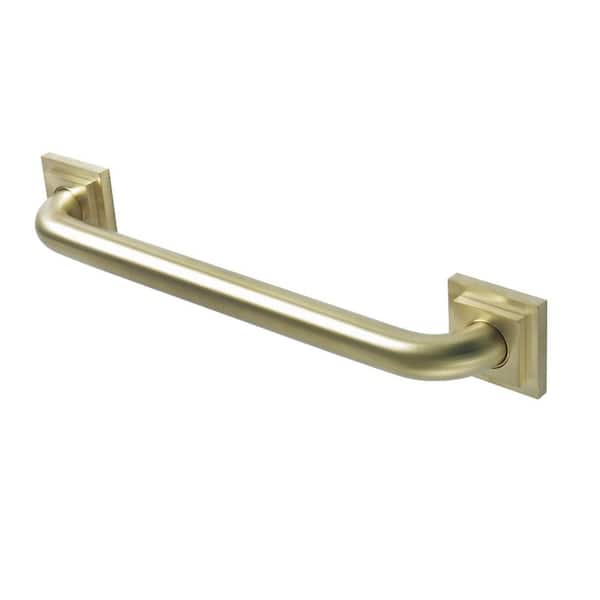Kingston Brass Claremont 16 in. x 1-1/4 in. Grab Bar in Brushed Brass