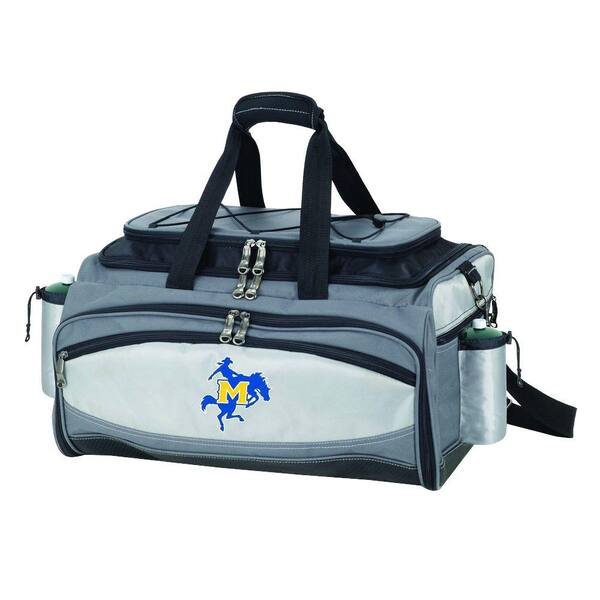 Picnic Time Vulcan McNeese State Tailgating Cooler and Propane Gas Grill Kit with Digital Logo
