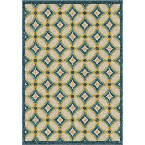 Orian Rugs Grezzana Multi Geo 5 ft. x 8 ft. Indoor/Outdoor Area Rug