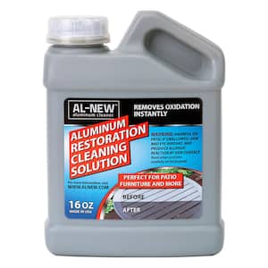 16 oz. Aluminum Restoration Cleaning Solution : Cleaner For Outdoor Patio Furniture, Stainless Steel, and More