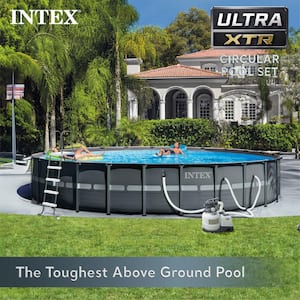 26 ft. x 52 in. Ultra Frame Above Ground Swimming Pool Set with Pump and Ladder