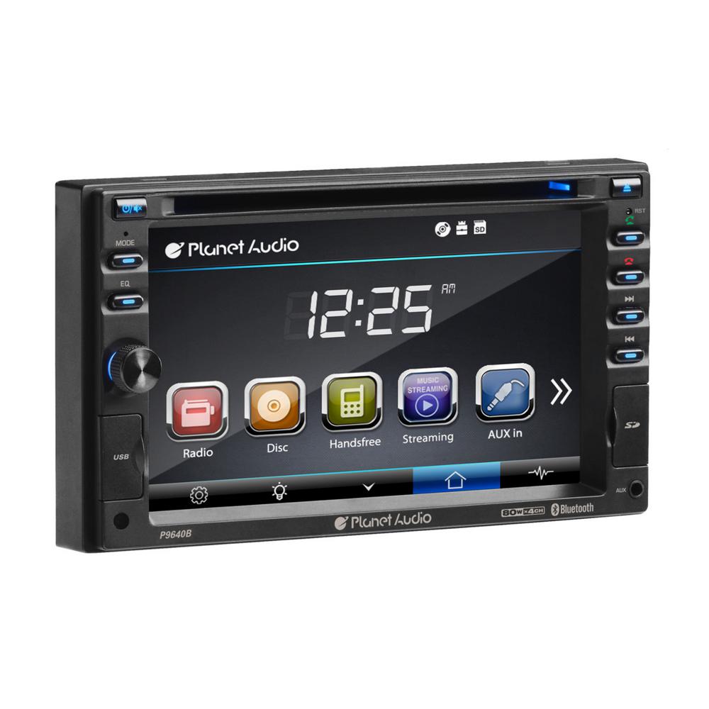 P9640B Double DIN Bluetooth DVD 6.2 in. Touchscreen Car Stereo