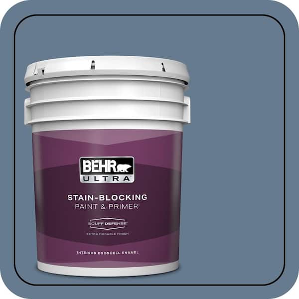 BEHR ULTRA 5 gal. #S510-5 Skinny Jeans Extra Durable Eggshell Enamel Interior Paint & Primer