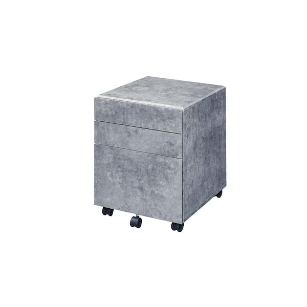 Donason Silver Mobile File Cabinet