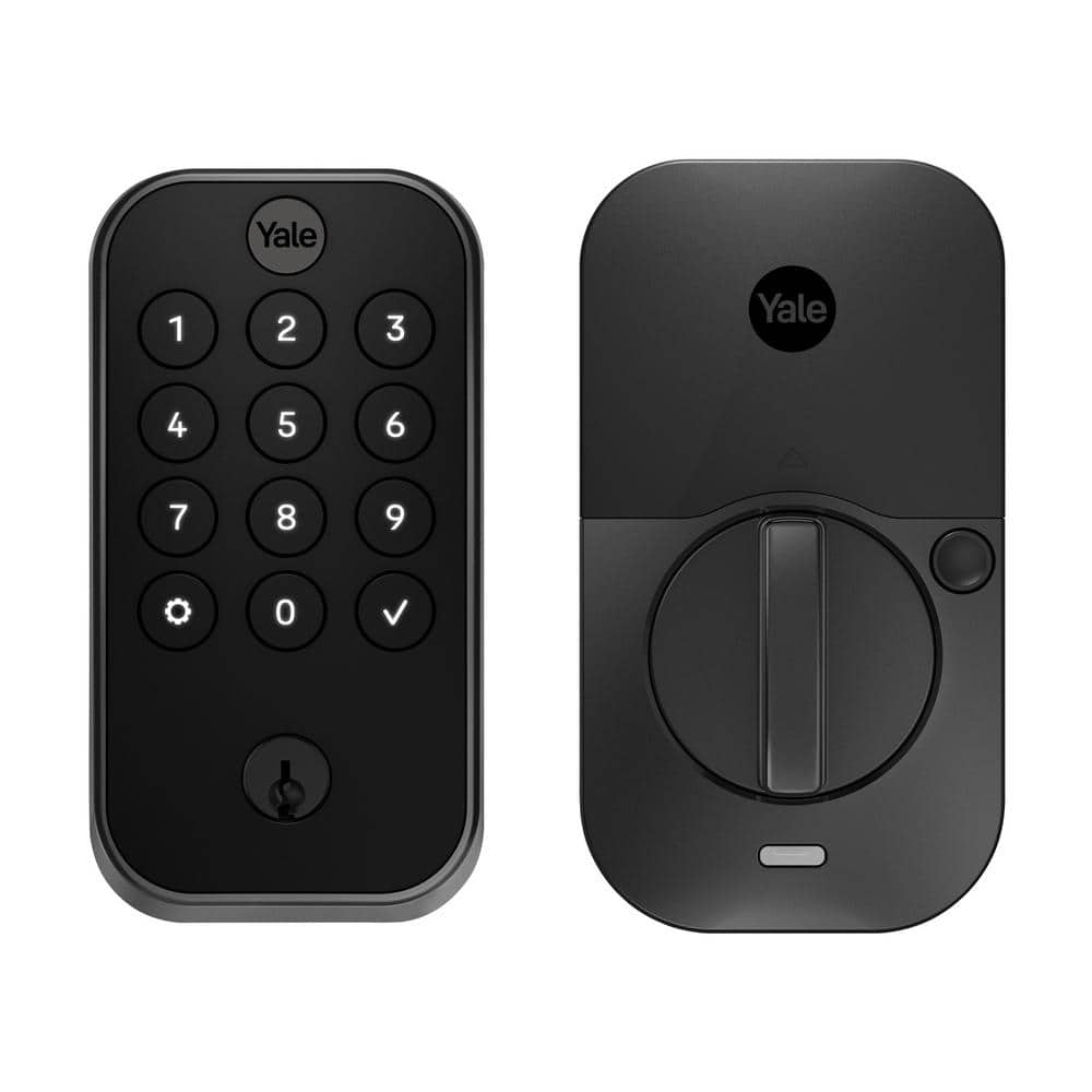 Yale Assure Lock 2; Smart Door Lock with Bluetooth and Pushbutton Keypad; Black Suede