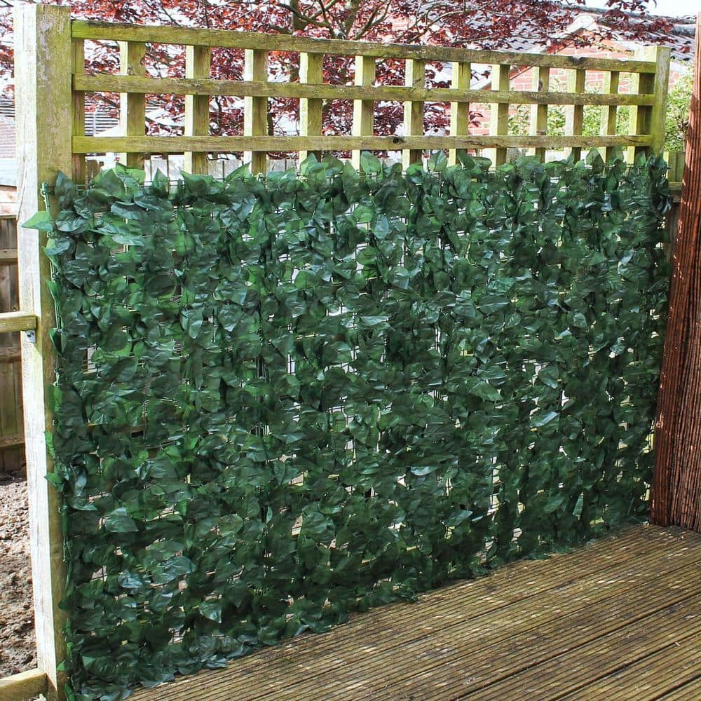 Expandable Artificial Leaf Leaves Faux Ivy Privacy Fence Screen Decor 39" x 94" 