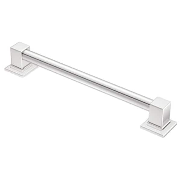 MOEN 90° 18 in. x 1.25 in. Concealed Screw Grab Bar in Chrome