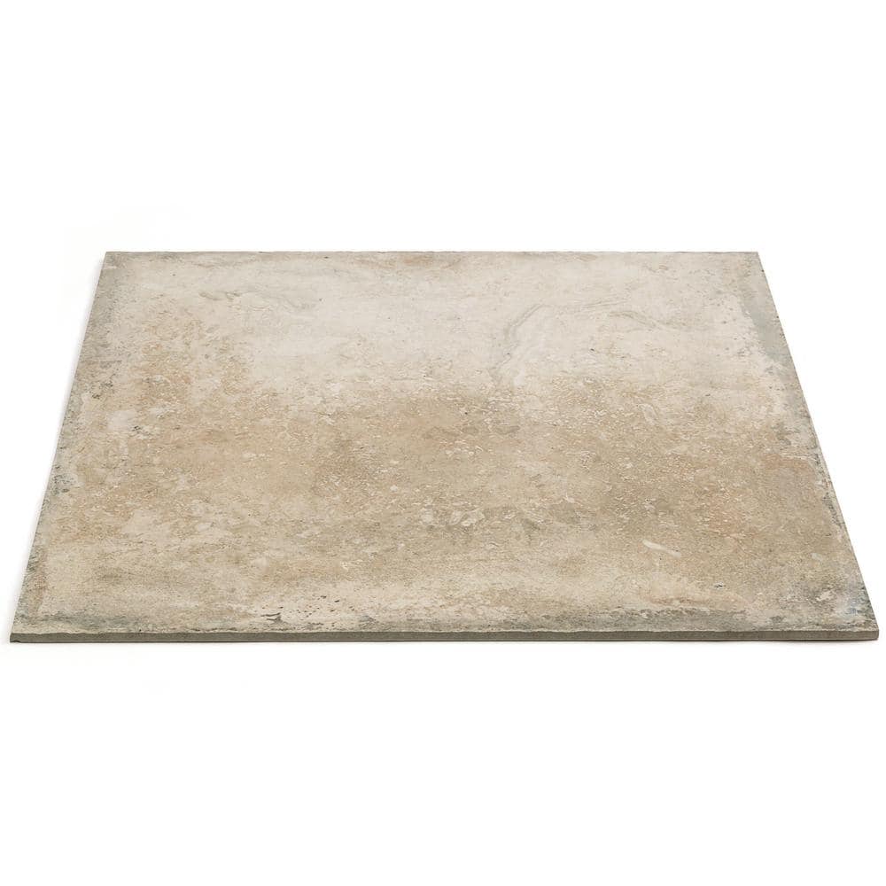 Ravello 24" x 24" Natural Beige Porcelain Stone Look Tile