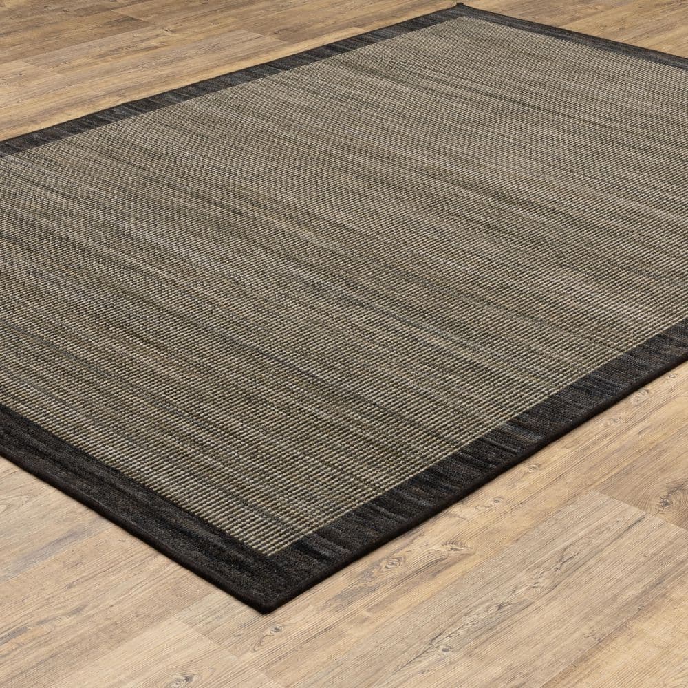 Wells 2 ft. x 10 ft. Grey/Charcoal Border Area Rug price history on PriceWatchPro